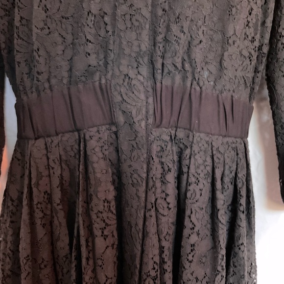 Lane Bryant Girl With Curves Black Dress with Lace and Pockets! - Picture 3 of 9